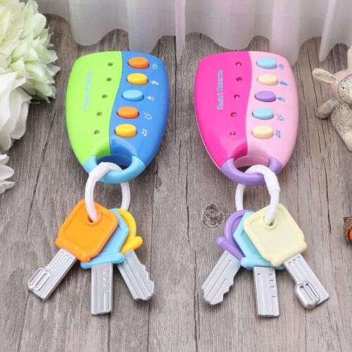 Baby Toy Musical Car Key Toy Vocal Smart Remote Voices Pretend Play Education Flash music Cars educational Toys For Kids Boy