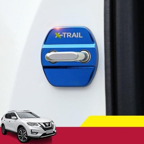 For Nissan X-trail X trail T32 2014-2019 Car Door lock cover door lock cover protective cover rust decorative car Accessories