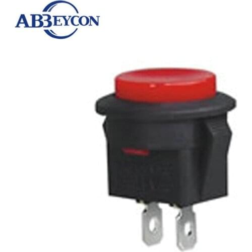 20mm Dia OFF-(ON) Button IP40 Plastic Push Button Switches DS-858 Red Black Button