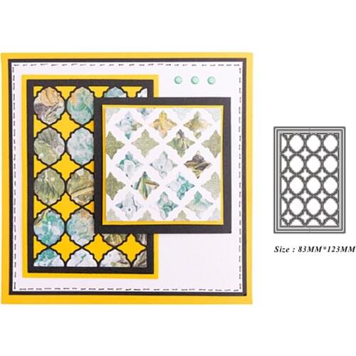 Braided Rectangle Frame New Metal Cutting Dies for 2021 Scrapbooking Edge No Stamps Cuts Crafts Decoration Cutter Cardmaking