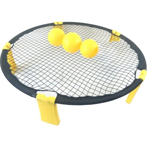 Beach Volleyball Spike Battle Game Set Sports with 3 Balls Portable Air Pump Indoor/Outdoor Beach Tailgate Park for Adult Family