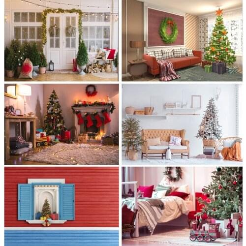 ZHISUXI Christmas Photography Background Christmas Tree Backdrop for Photo Studio Baby Portrait Photocall 20107HSD-06