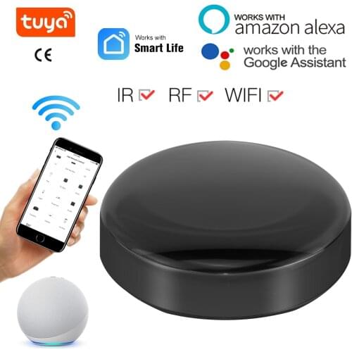Tuya/Smart Life WiFi+RF+IR Smart Remot Eelectric/Garage Door Controller 433 Appliances Voice Control Work Via Alexa Google Home