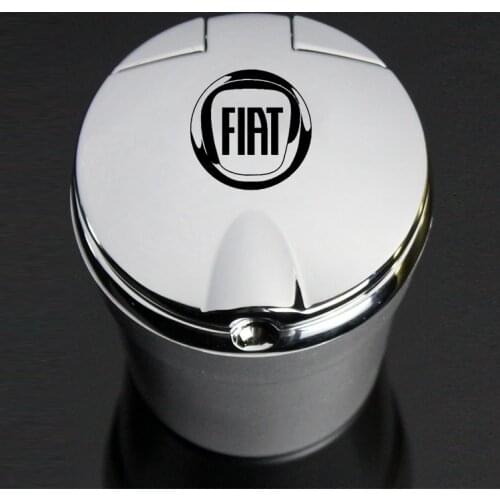 Light Flame Retardant Ashtray For FIAT 500 Panda Tipo Qubo Doblo Palio Perla Siena Car Ash Tray Ashtray Storage Cup With LED