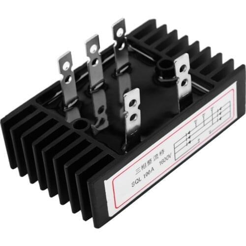 SQL100A 1600V Three Phase Diode Bridge Rectifier AC to DC Home Improvement Electrical Equipment Supplies