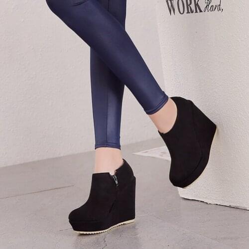 SAMSACQ Spring Autumn Fashion Flock Round Toe Sexy Woman Pumps Nightclub Shoes