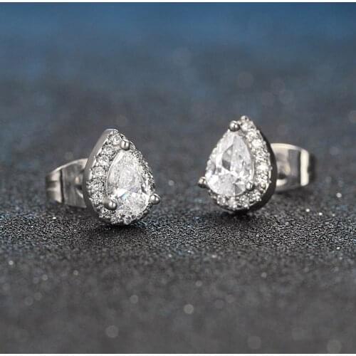 Tear Drop Unusual Earrings For Women Piercing Vintage Cute Shiny Female Womens Earing Accessories New Year Gifts Jewelry E278