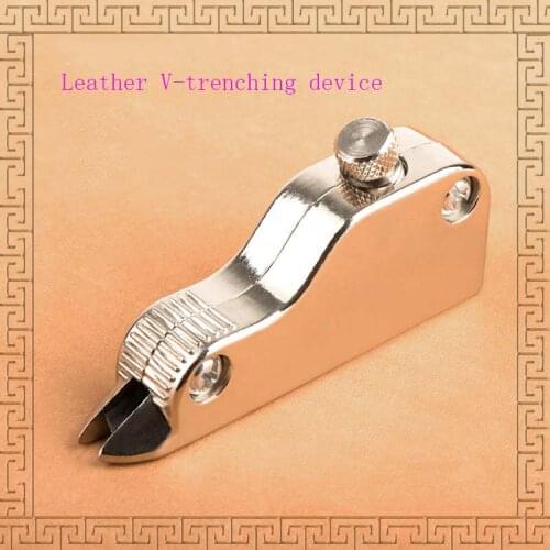 Good quality leather V-trenching device,leather craft tools,DIY multi-function adjustable Cutting edge tools