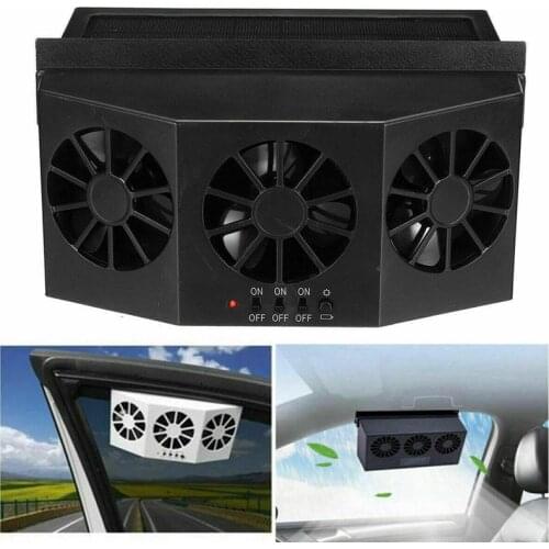 Solar Powered Car Exhaust Fan Air Vent Cool Fan Auto Ventilation System Cooler