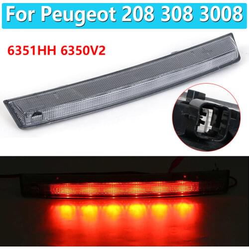 6351HH 6350V2 For Peugeot 208 308 3008 Citroen C4 C5 DS4 Third High Mount Brake Rear Stop Tail Light Lamp Brake Light Tail Light