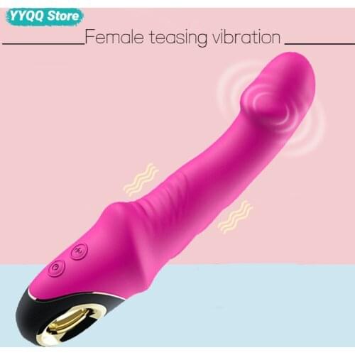 Female Vibration Dildo Silicone Waterproof Tease Clitoris Vagina G-Spot Massager Strong Vibration Sex Toys for Women Adult Toys