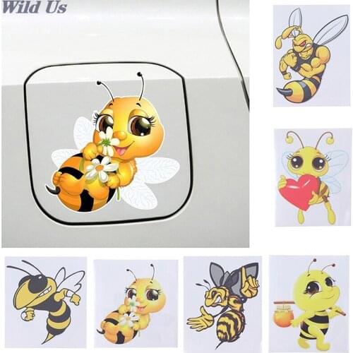 1Pc Lovely Little Bee PVC Car Sticker Auto Decor Waterproof Vinyl Decals