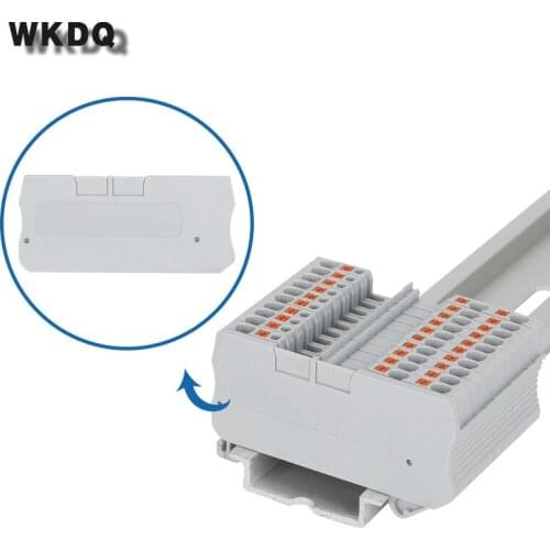 1Pc D-PT1.5-TW Barrier Plate D-PT 1.5-TW For PT1.5-TW Twin Blocks Wire Connector Din Rail Terminal Block Accessories End Cover