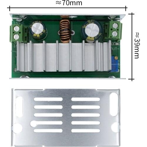 10pcs, 200W DC-DC Boost Converter 6-35V to 6-55V 10A Step Up Voltage Charger Power with Shell