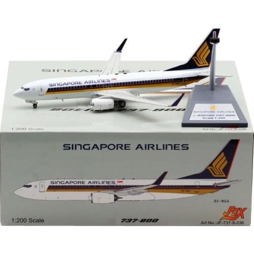 20CM Diecast 1:200 Singapore Airlines B737-800 9V-MGA Planes Model Airplanes Alloy Aircraft Plane Collectible Collection Toys