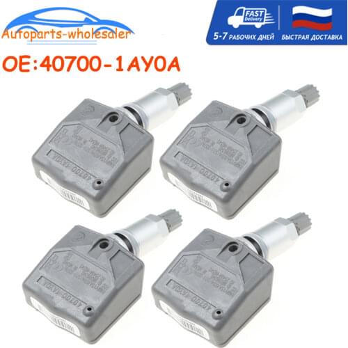 4 pcs/lot Car 40700-1AY0A 407001AY0A For Nissan Infiniti TPMS Tire Pressure Sensor Monitor TPMS Sensor Auto accessorie