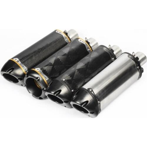 51mm Universal Modified Motorcycle Exhaust Pipe CNC Aluminium Alloy For CBR R1 R6 Escape Moto USA Two Brothers Exhaust BR009