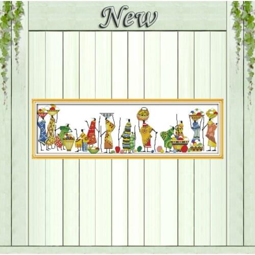 African life home decor diy painting counted printed on canvas DMC 14CT11CT Chinese Cross Stitch kits Needlework Embroidery Sets