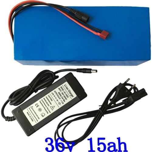 36V 500W e-bike battery 36V 15AH lithium battery pack 36v 10ah 13ah 15ah electric bike battery use samsung cell with 2A charger