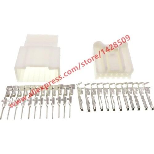 5 Sets 12 Pin Auto Window Lifter Harness Connector Car Anti-theft Device Wire Connector Female Male For Mazda