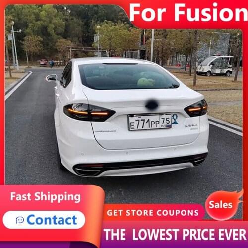 HANA For Car Ford Fusion 2013-2019 Mondeo Tail Lights Led Fog Lights DRL Day Running Light Tuning Car Accessories