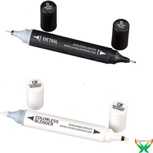 British Chameleon Pens, Chameleon Pens, Double End Black/White Line Maker, Color Paintbrush, Animation Sketch Pen,artist studies