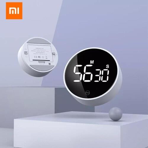 Xiaomi Clock Miiiw Rotating Timer Brightness Adjustable Magnetic LED Digital Display Portable Simple Kitchen Cooking Alarm Clock