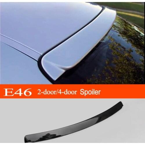E46 Real Carbon Fiber / FRP Car Rear Window Roof Spoiler for BMW 3 Series E46 2-Door 4-Door 1998-2006