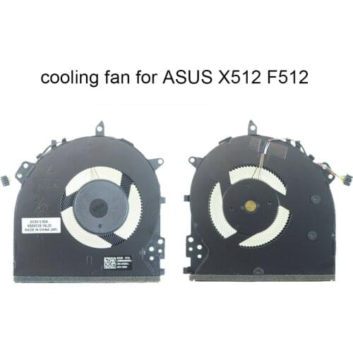 Computer CPU Cooling Fans For ASUS VivoBook X512 DA X512UA X512UF F512U 13NB0KA0AM0811 NS85C05-18L30 Laptops Cooler Radiator fan