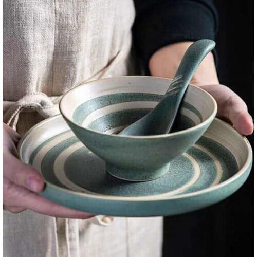 Creative Japanese tableware ramen bowl household food dish saladier mixing bowl rice bowl snack bowl dining room noodle bowl