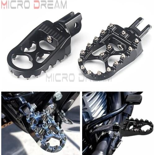 Motorcycle Footrest Foot Peg Pedals For Harley Softail FXBB FXBR FXBRS FXLR 2018 2019 2020 Street Bob MX Style Wide Fat FootPegs