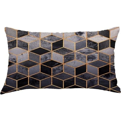 Plush Geometric Pattern Throw Pillow Case Home Decoration Sofa Bed Cushion Covers For Home Chair Pad Decorative Pillowcases