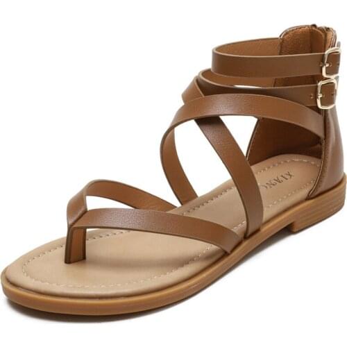 Kalsooni 2021 NEW Women Flat Sandals Comfortable Beach Shoes