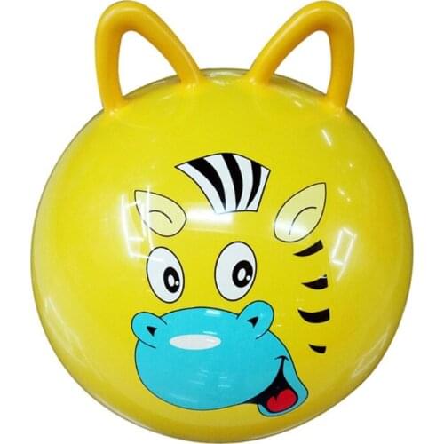 New 18" Cat Ear Inflatable Jump Ball Hopper Bounce Retro Ball With Handle Gift