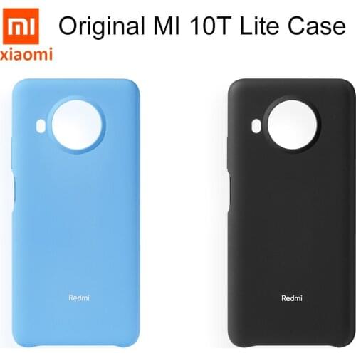 Original Xiaomi Mi 10T Lite Case Liquid Silicone Xiaomi Mi10T Lite back Cover Fitted Cover Shockproof Anti Fall Soft Cases