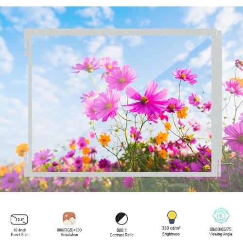 Original BOE BA104S01-300 10.4 Inch Pixel 800*600 SVGA 350 Nits LVDS Connector Medicl Imaging LCDS Resolution LCM Module