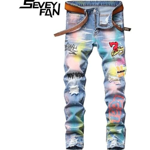 Ripped Jeans For Men SEVEYFAN China
