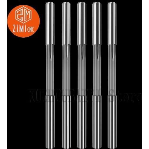 D4 straight groove straight shank machine reamer 4 5 6 8 10 12 14 16 18 20mm high-speed steel reamer CNC tool sets