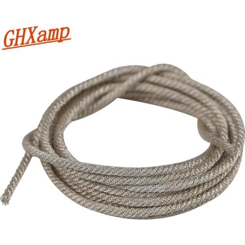 GHXAMP 1Meter Lead Wire for 15" 18" 21 Inch Professional PA Subwoofer Speaker Repair Woofer Voice coil Replace Silver Cable