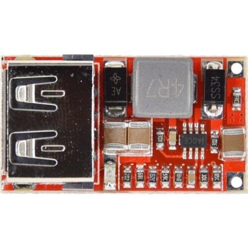 Thinary 6-24V 24V 12V to 5V USB Step Down Module DC-DC Converter Phone Charger Car Power Supply Module Efficiency 97.5% Buck