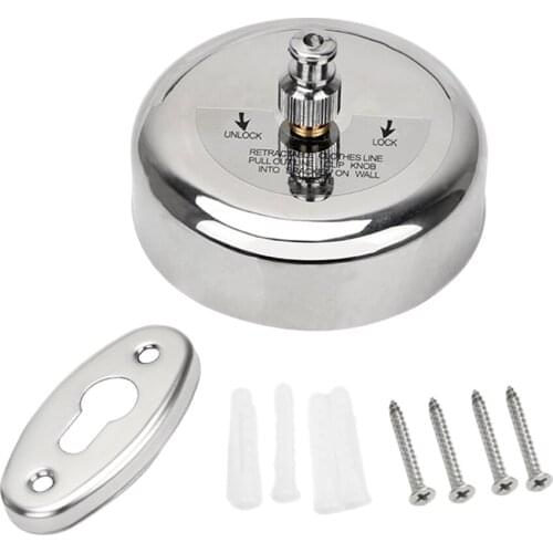 2.8/3.8MRETRACTABLE CLOTHESLINE CLOTH STRING ROPE STAINLESS BATHROOM DRYING RACK