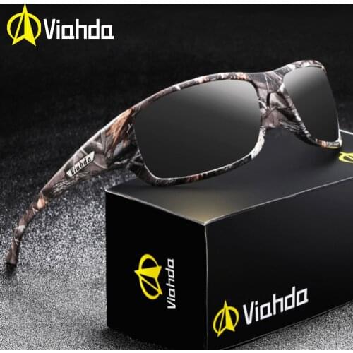 VIAHDA New Ultralight TR90 Polarized Sunglasses Men Driver Shades Male Vintage Sun Glasses For Women Spuare Eyewear Gafas De Sol