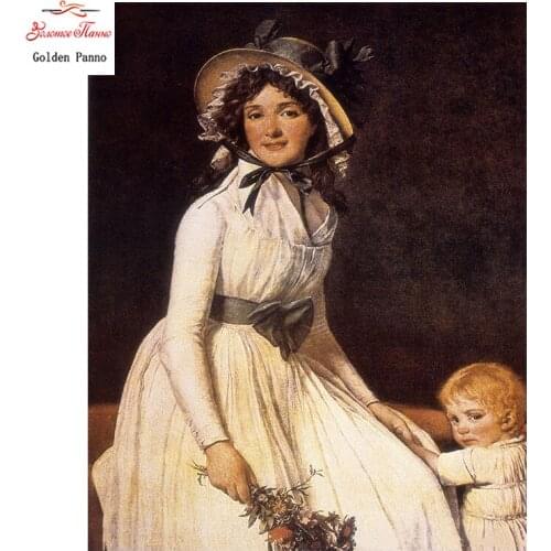 Golden Panno,diamond painting 5D Diy full square Religion Diamond embroidery White mother painting Mosaic picture by rhinestones