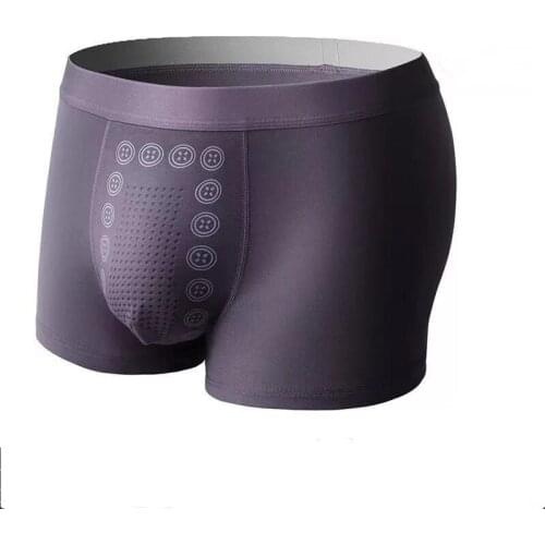 3 Pieces Of Mens Fashionable Solid Color Four Legged Pants At Middle Waist, Modal Comfortable And Breathable Boxing Underwear