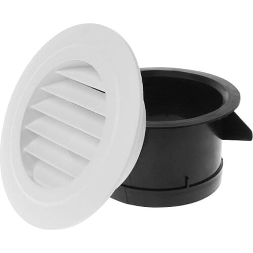 1 Pc Air Vent Extract Valve Grille Round Diffuser Ducting Ventilation Cover 100mm JAN07 Dropship