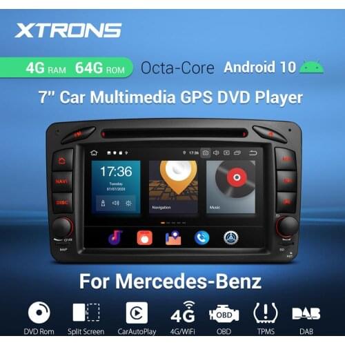 7'' Android 10.0 Car DVD Player Radio GPS multimedia OBD TPMS for Mercedes Benz A W168 W203 W209 W463 Viano Vito W639 2000 2001