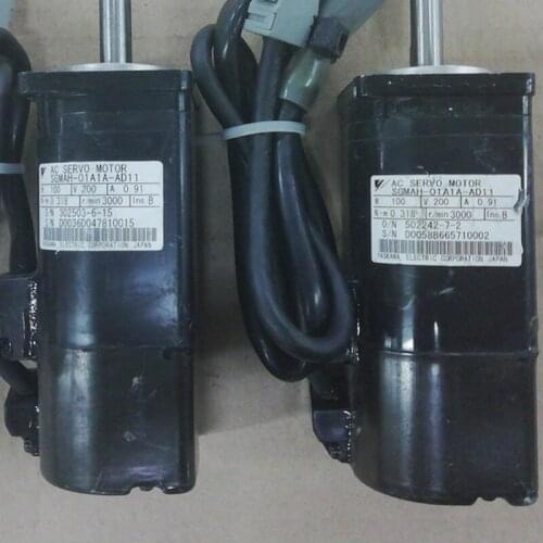 Used Tested Working SGMAH-01A1A-AD11 AC SERVO MOTOR