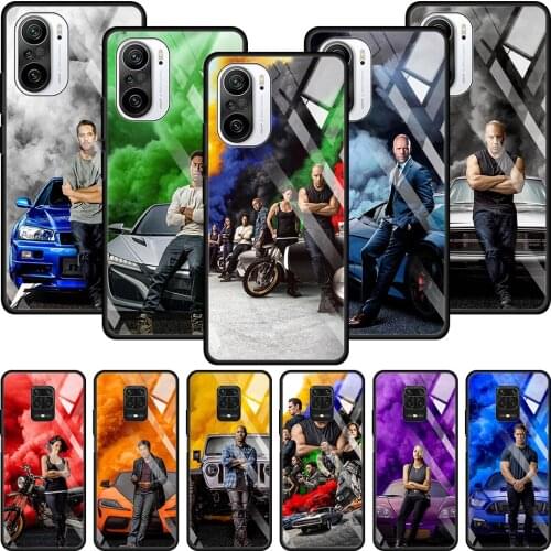 Fast and Furious Moive Tempered Glass Phone Case For Xiaomi Redmi Note 9s 8 10 k30 k40 Pro Plus 10s 7 8t 9t 9a 9 Smartphone