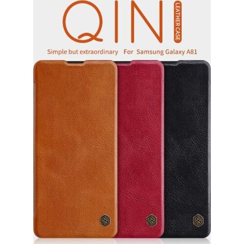 Funda case For Samsung Galaxy Note 10 Lite Nillkin smart wake up Qin wallet Flip Leather case for Galaxy note 10 Lite casing