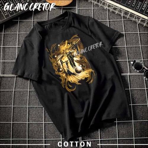 Anime Manga T Shirt Men Short Sleeves Cotton Kurama Mode T-shirt O-Neck Short Sleeves Summer Casual Fashion Tee